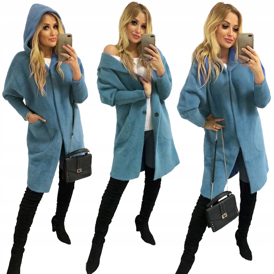 

Alpaki Płaszcz kurtka Wełna Kolory oversize Długi