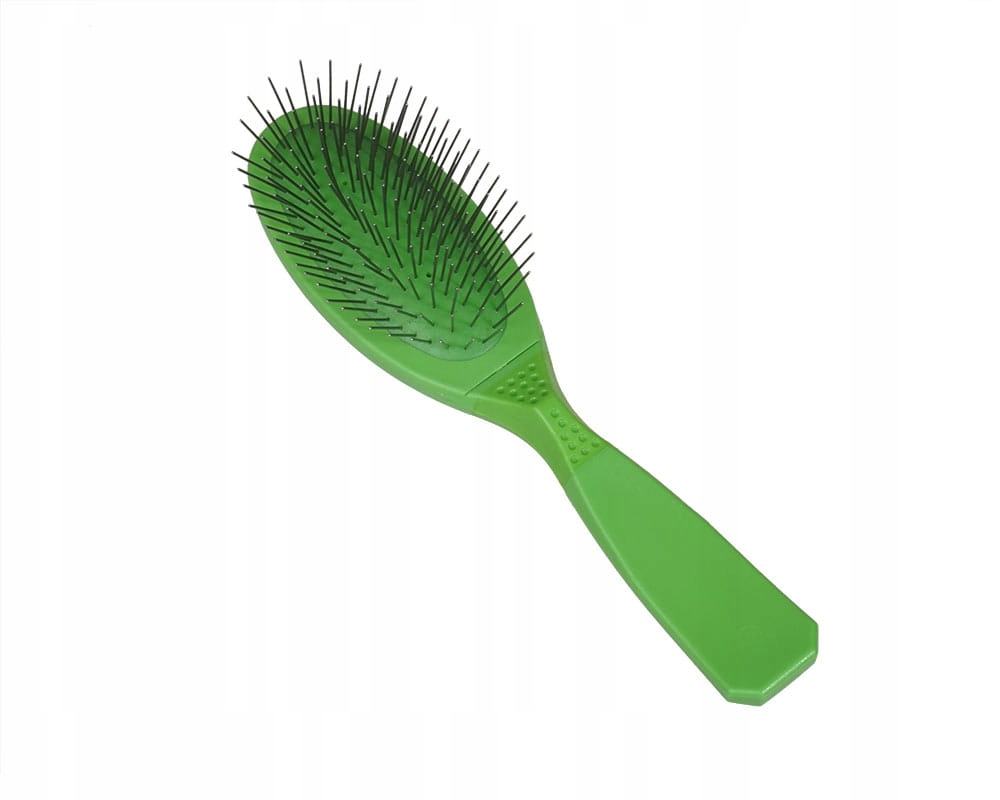 Levně Kartáč Pin Brush malý (s) světle zelený, středně měkký Madan's