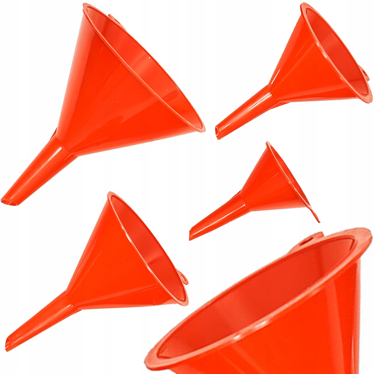 4x LEJEK UNIWERSALNY DO OLEJU PALIWA BENZYNY ROPY PŁYNU WODY ZESTAW LEJKÓW Kod producenta V86239