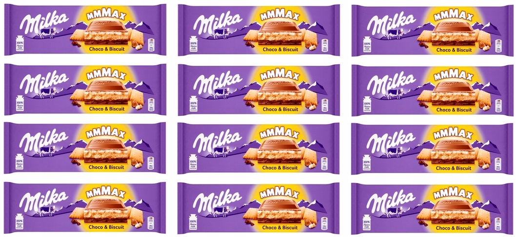 Levně 12x 300g čokoláda Milka Choco&Biscuit v kartonu