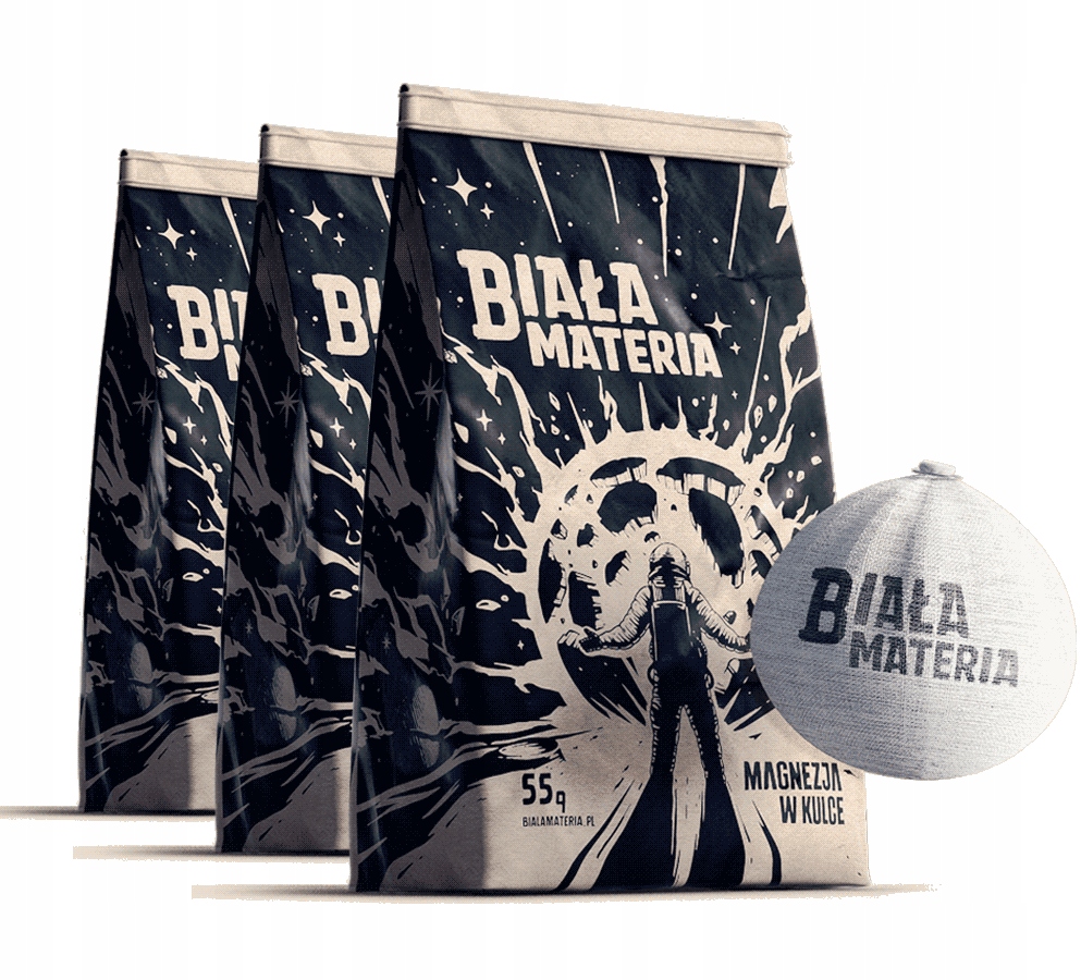3x Magnezja w kulce | BIAŁA MATERIA | 55G