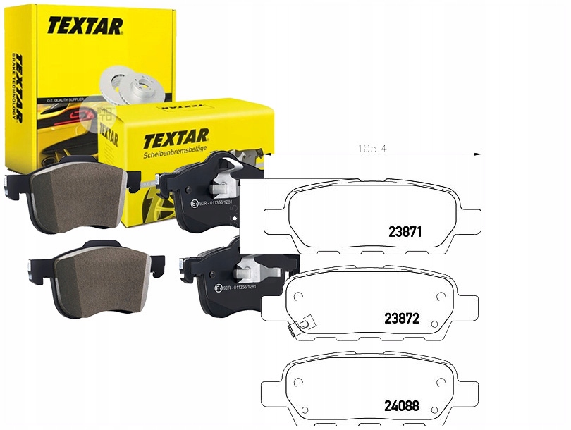 Brzdové Destičky Nissan Zadní X-trail Qashqai Texta Nezbytnost řidiče #37