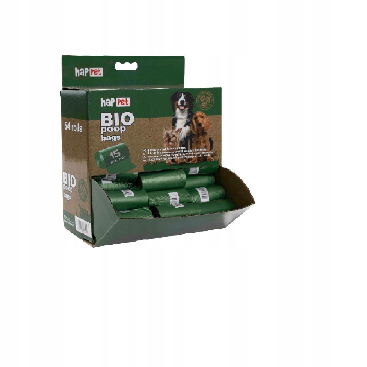 Sáčky Bio na psí exkrementy display 54 rolek