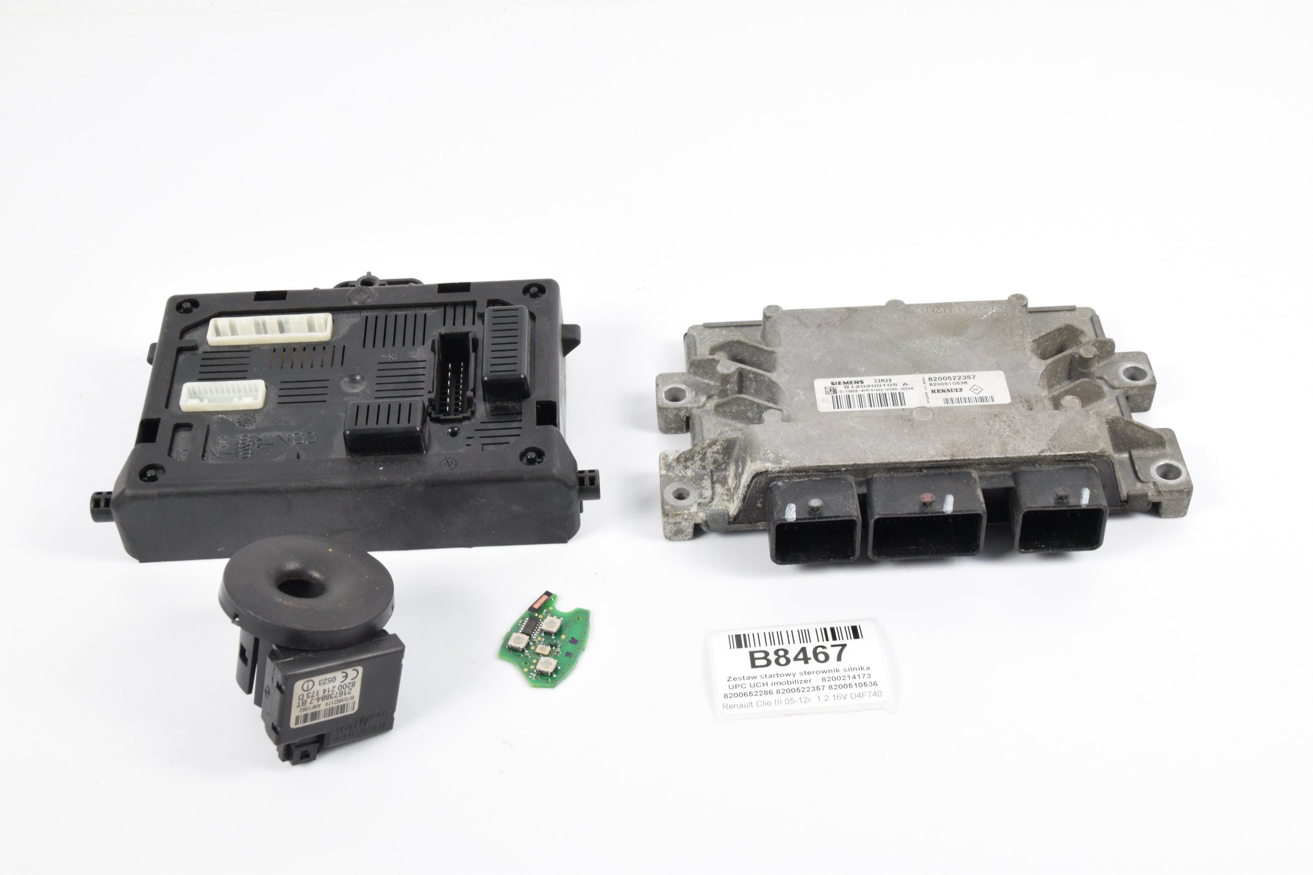 Zestaw startowy komputer 1 2 16V 740 Clio III 3