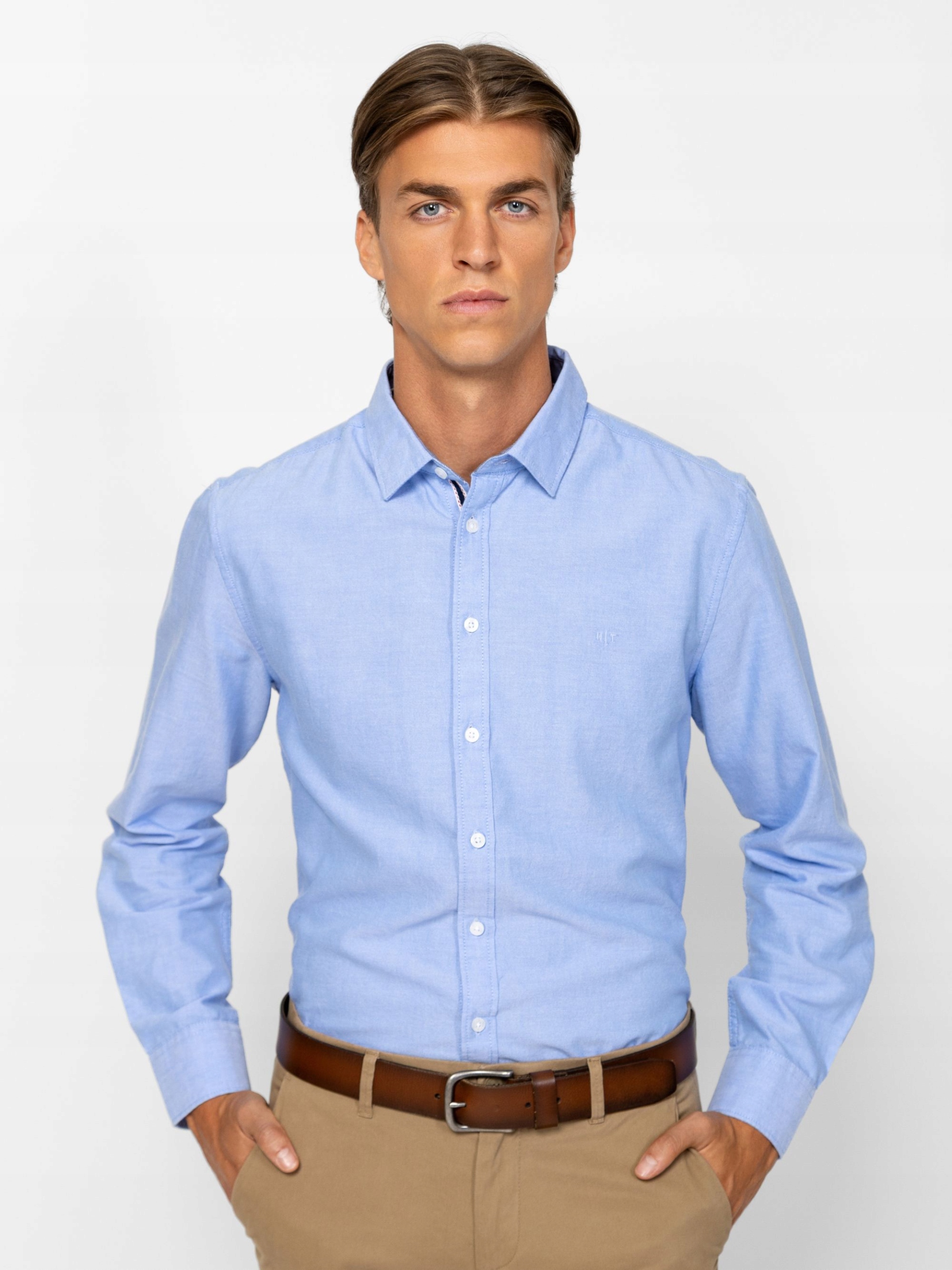 Heavy Tools Pánská Bavlněná Košile Rule Lightblue Modrá XL