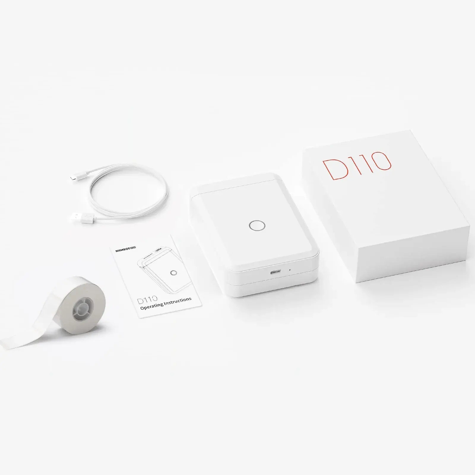 

Drukarka termiczna Niimbot D110 Bt rolka etykiet