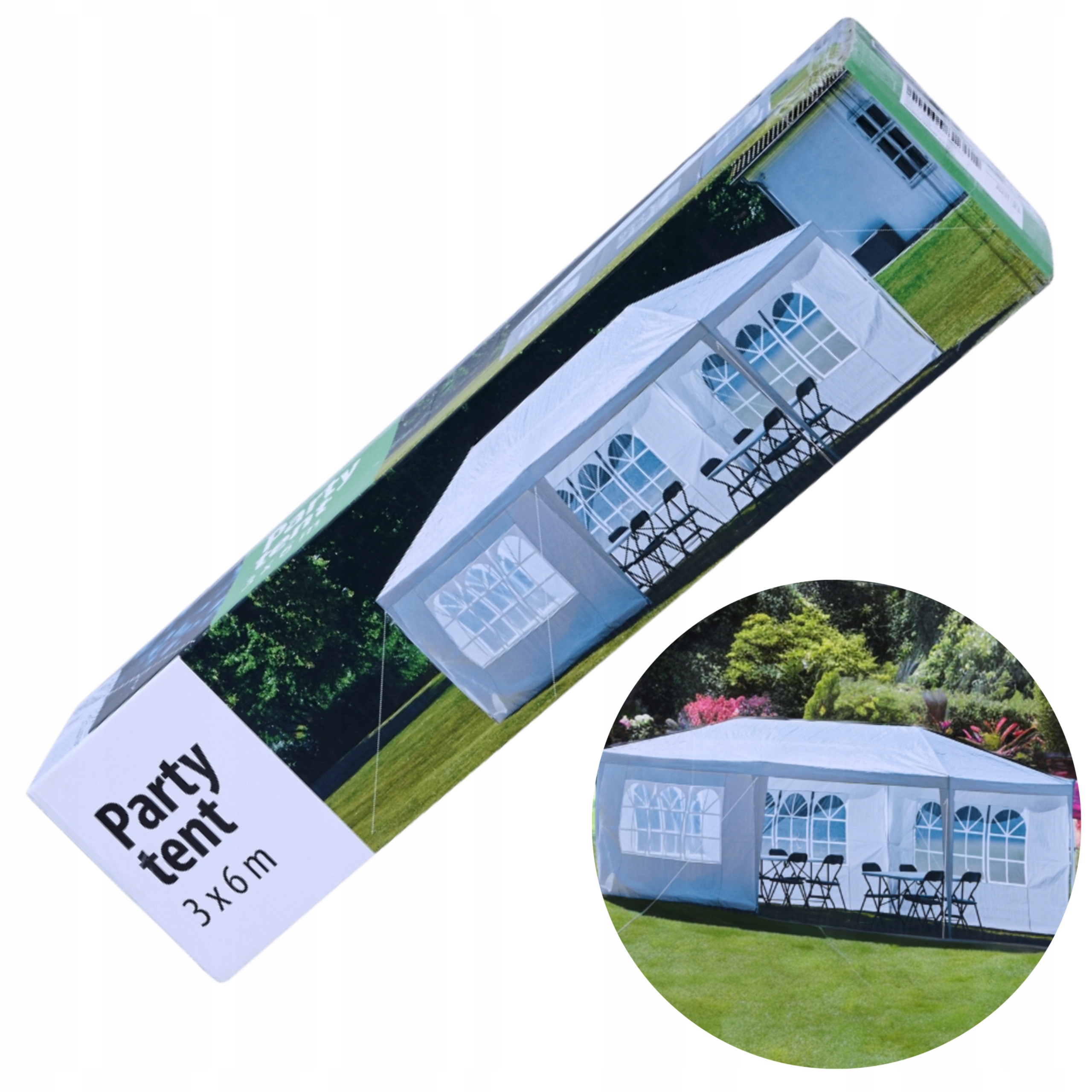Wielki Namiot Imprezowy Na Impreze W Plenerze Zadaszenie Ścianki 3X6M
