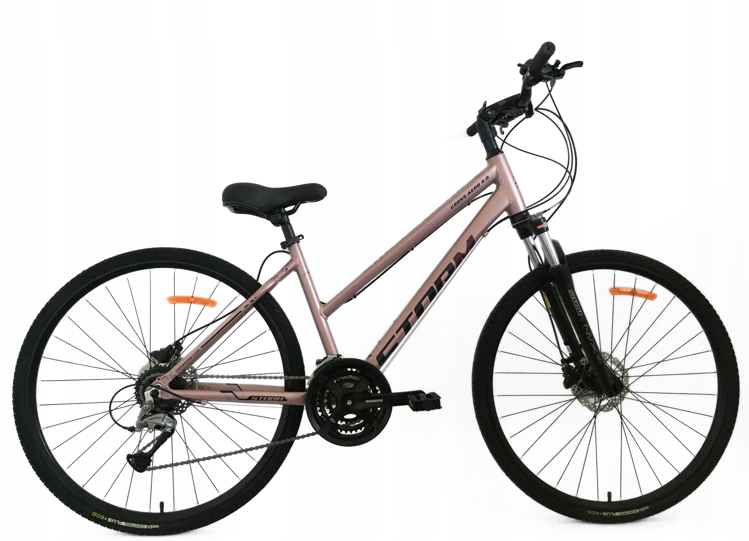 Rower Storm Cross Aero 5.0 Lady brudny róż 17