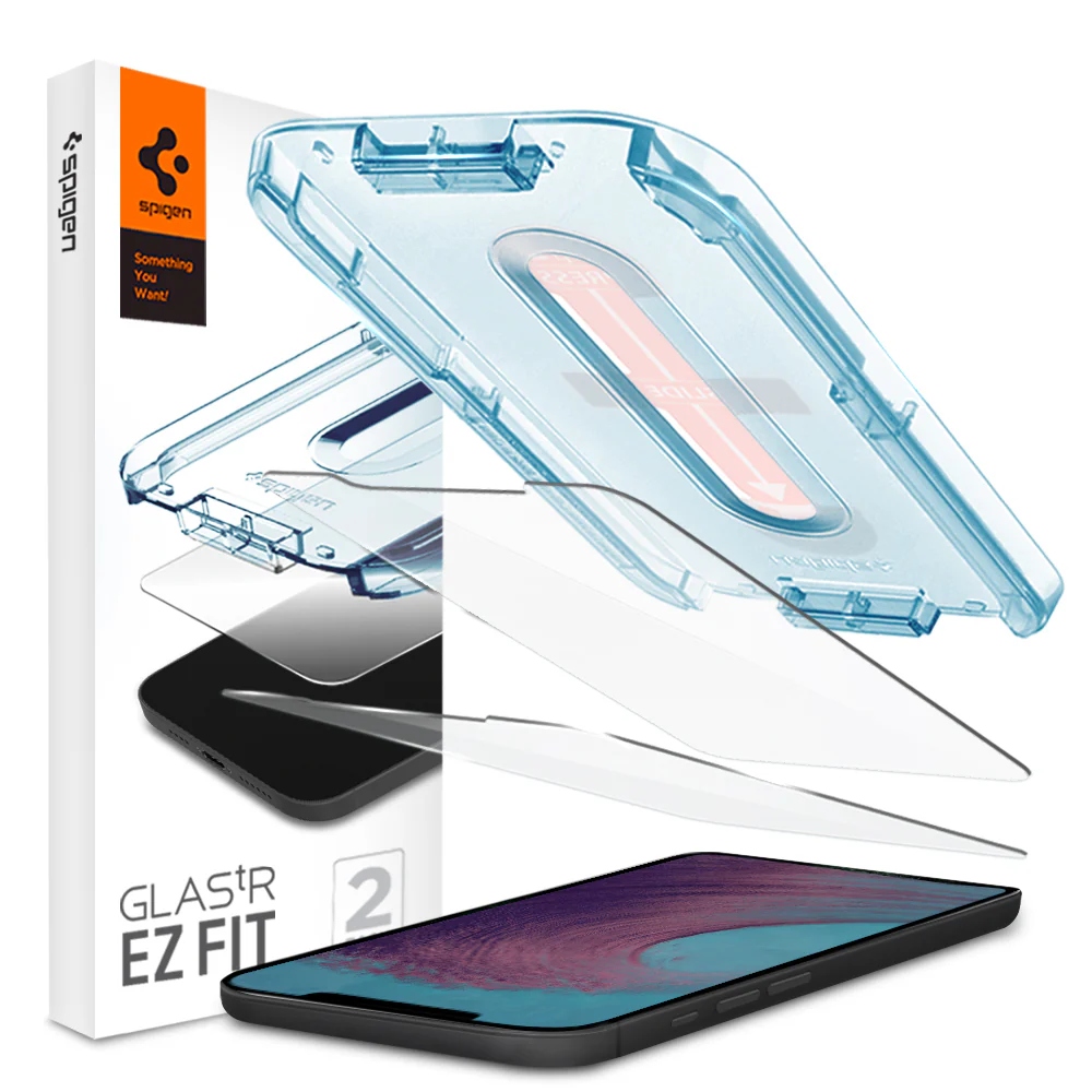 Spigen Glas tR Ez Fit, 2 sztuki iPhone 12 Pro Max
