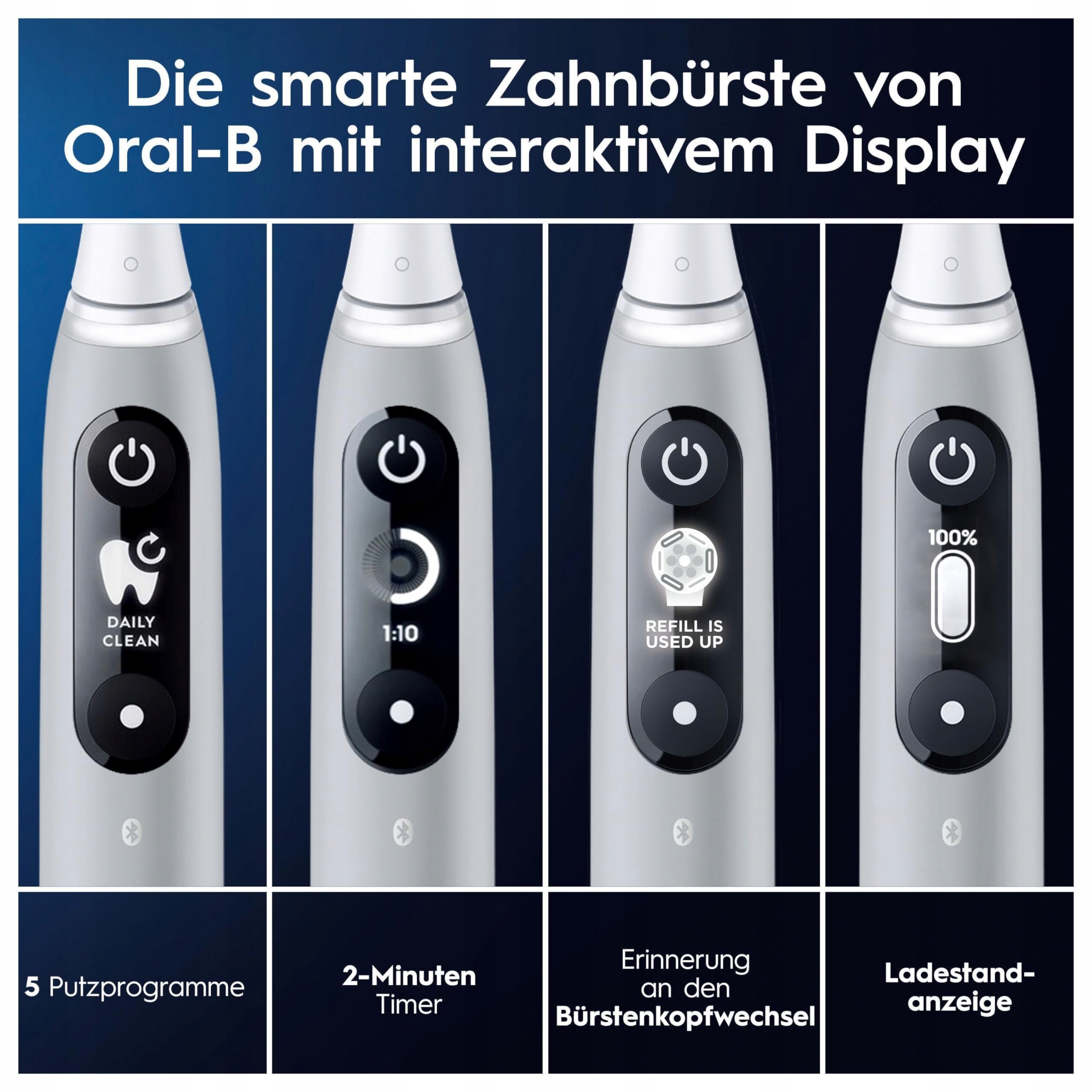 ORAL-B IO Series 6 Plus Szczoteczka Elektryczna 3 Końcówki 5 Trybów Szary — miniatura 5