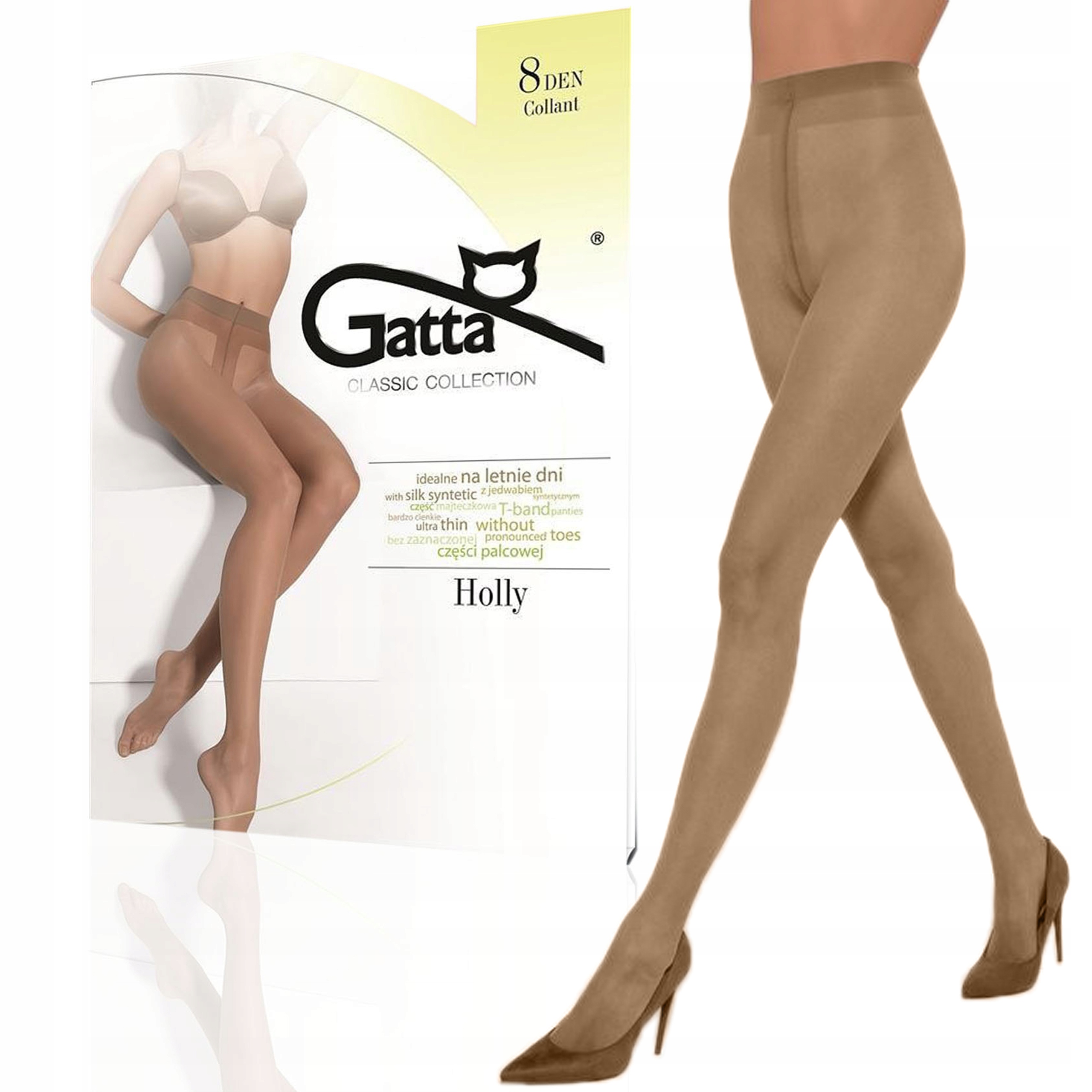 

Gatta rajstopy matowe Holly, 8 den, beige, 4-L