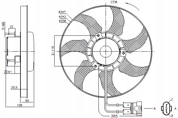 ВЕНТИЛЯТОР РАДІАТОРА НІСЕНІТНИЦЯd0955455kd0959455d