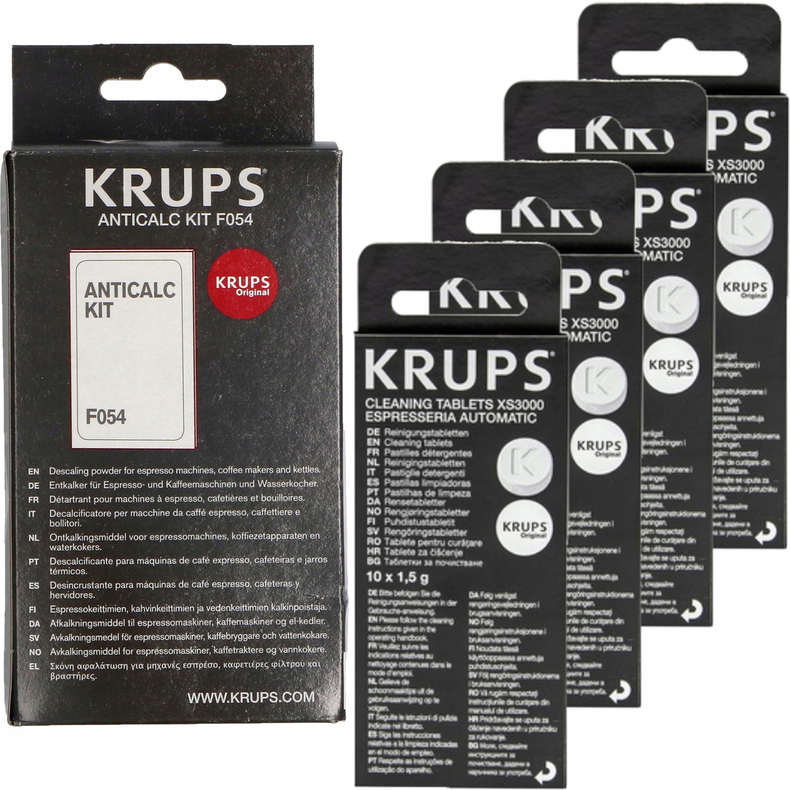 Odvápňovač Krups v sáčkoch AntiCalc Kit 2x40g Čistiace tablety 40ks