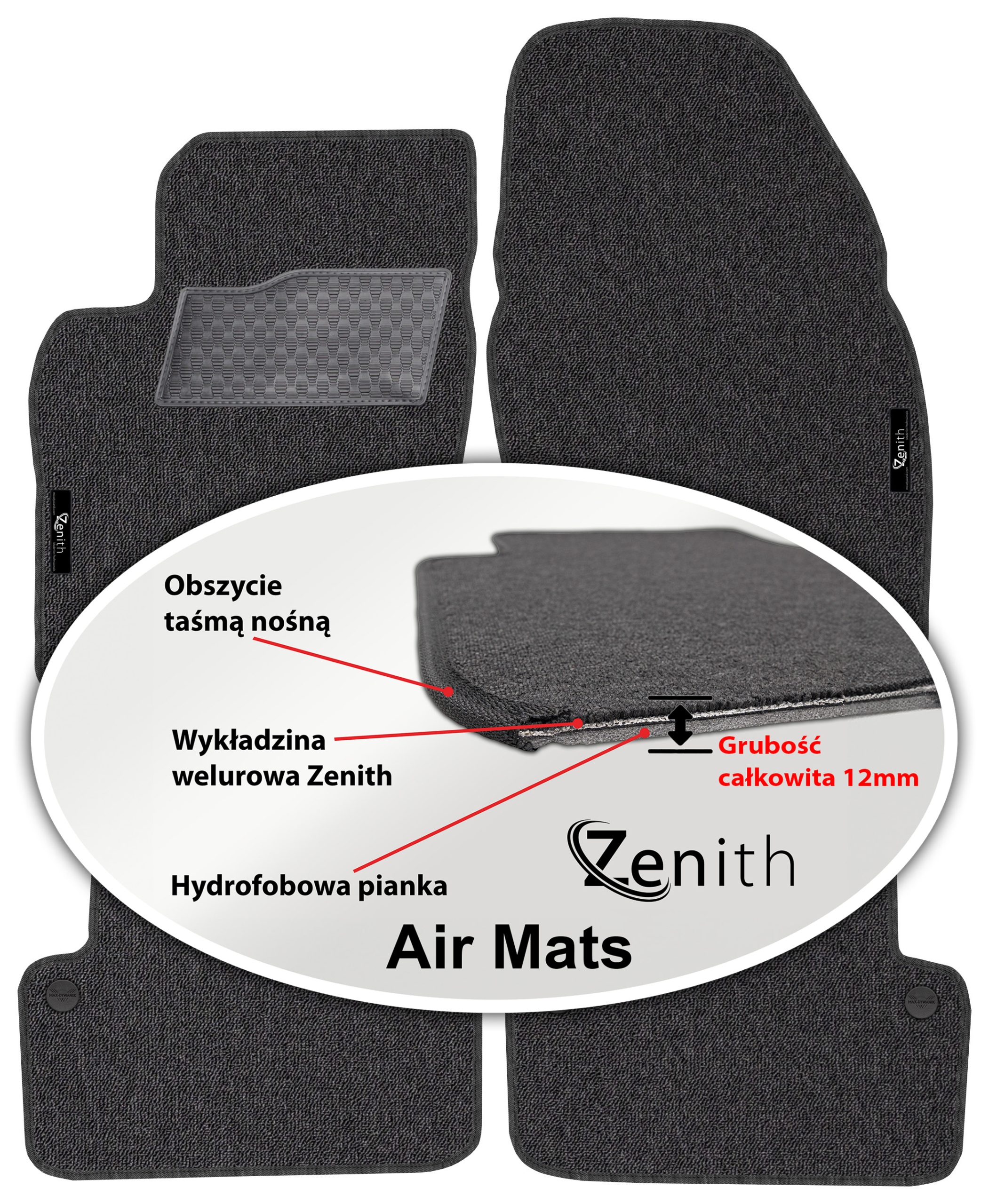 Volvo XC70 I 1998-2006 Velurové koberce do auta Zenith Air Mats