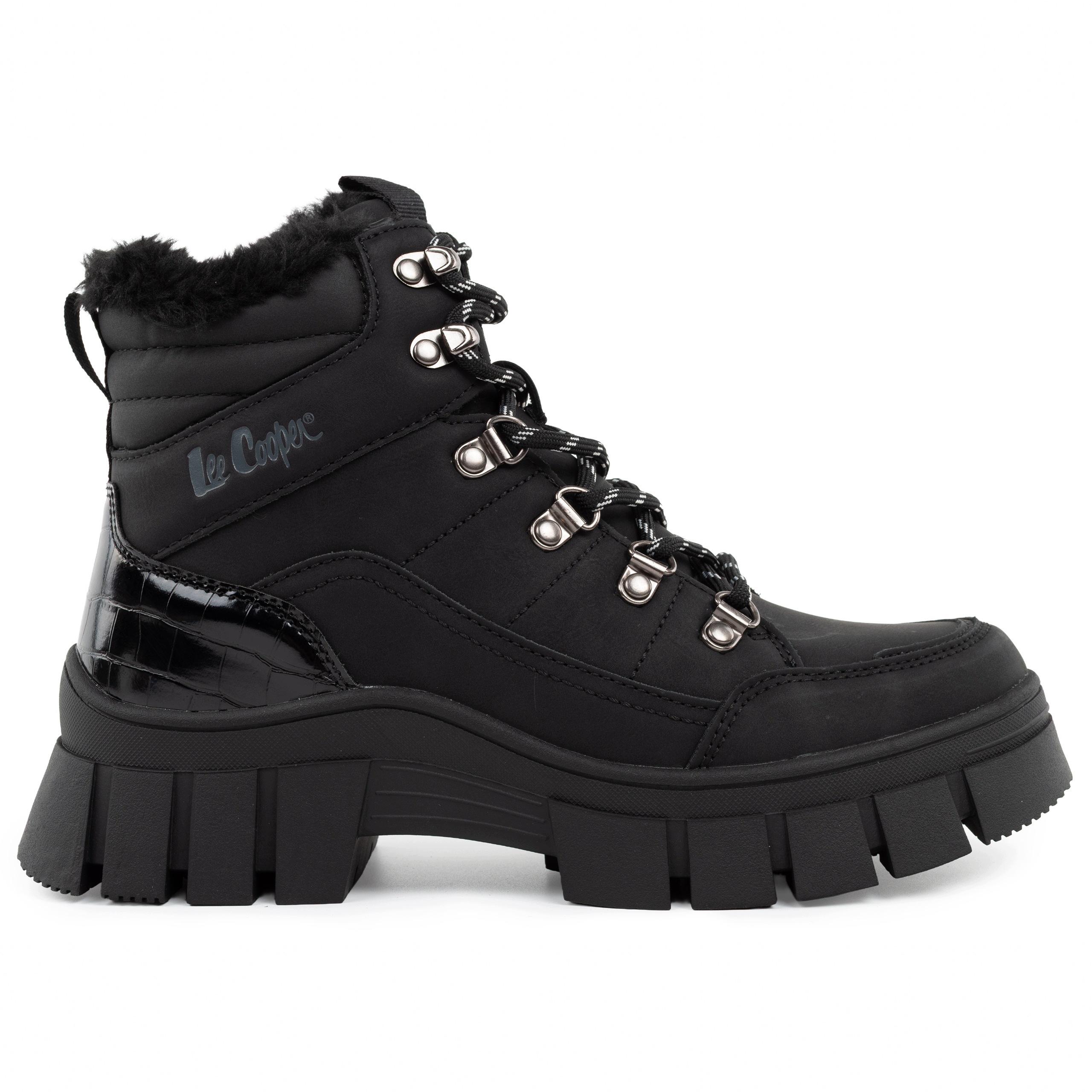 Dámské zimní boty Lee Cooper vel.41 černé kotníkové boty, zateplené boty