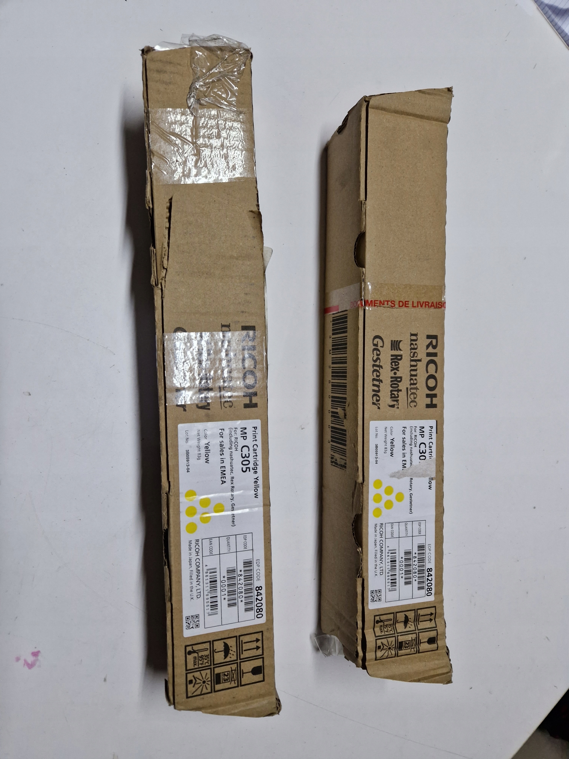 Toner Ricoh Mp C305 842080 4053768171167 Yellow originál