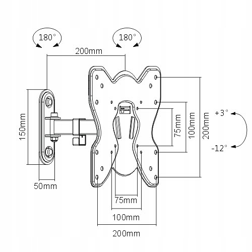 Uchwyt TV LCD / OLED KMA20-221 23''-42'' Signal Marka Signal