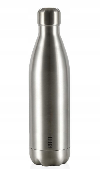 BUTELKA TERMICZNA TERMOS 800ML 0,8L STALOWA WYTRZYMAŁA TURYSTYCZNA NAKLEJKI