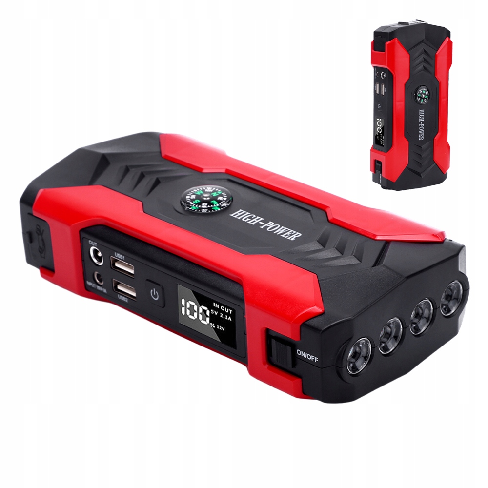Jump Startér Do Auta Powerbank Autostartovací Zařízení 800A 12V