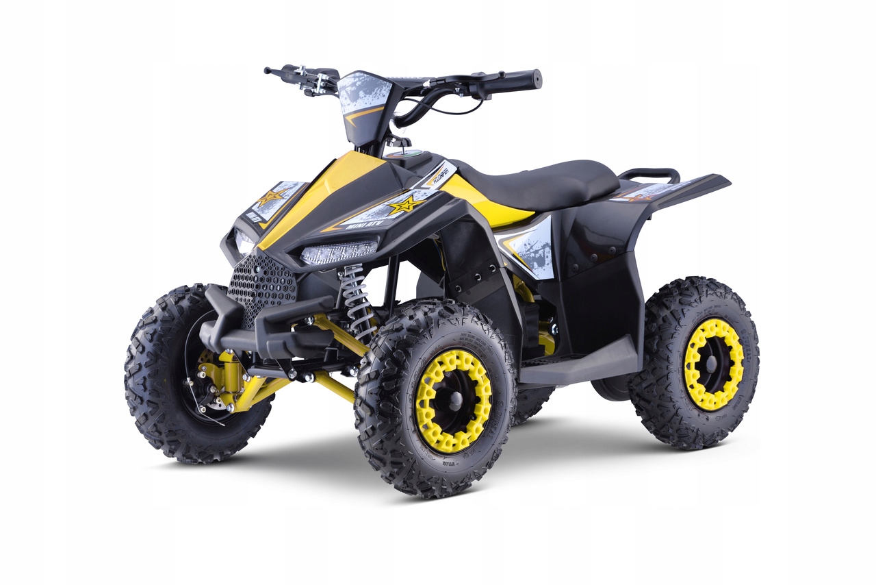 Quad na akumulator Hiperfect 1000W 48V Żółty 35 km/h ATV-11E