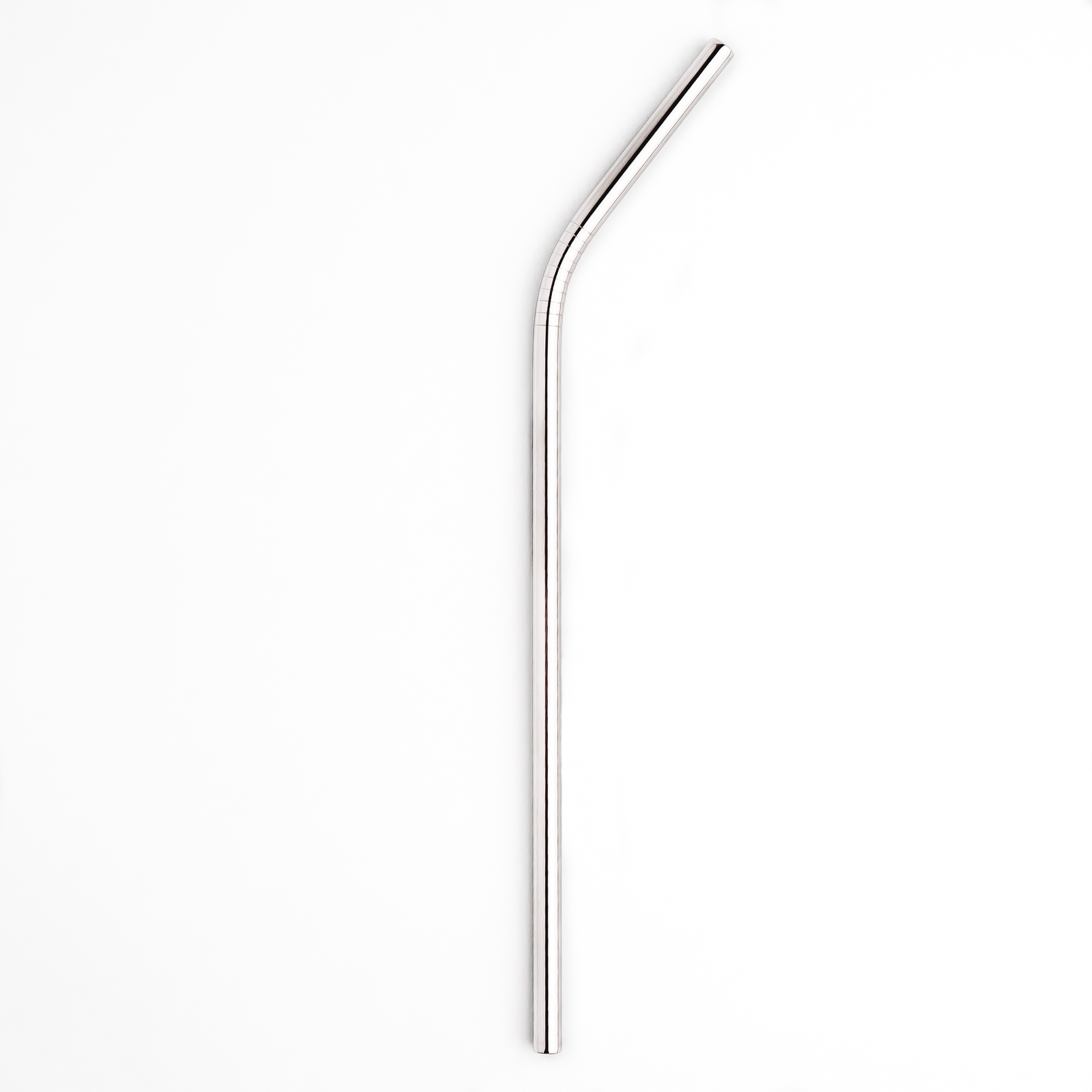 

Słomka metalowa Silver zagięta 1 sztuk