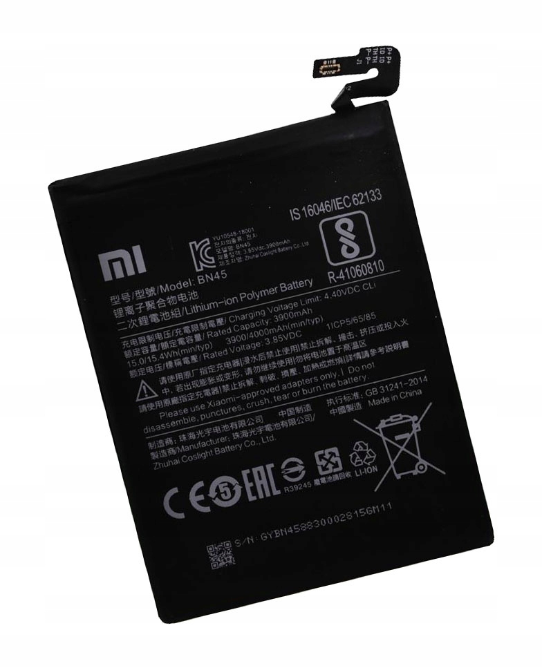 

Bateria do Xiaomi Redmi Note 5/5 Pro 4000mAh BN45