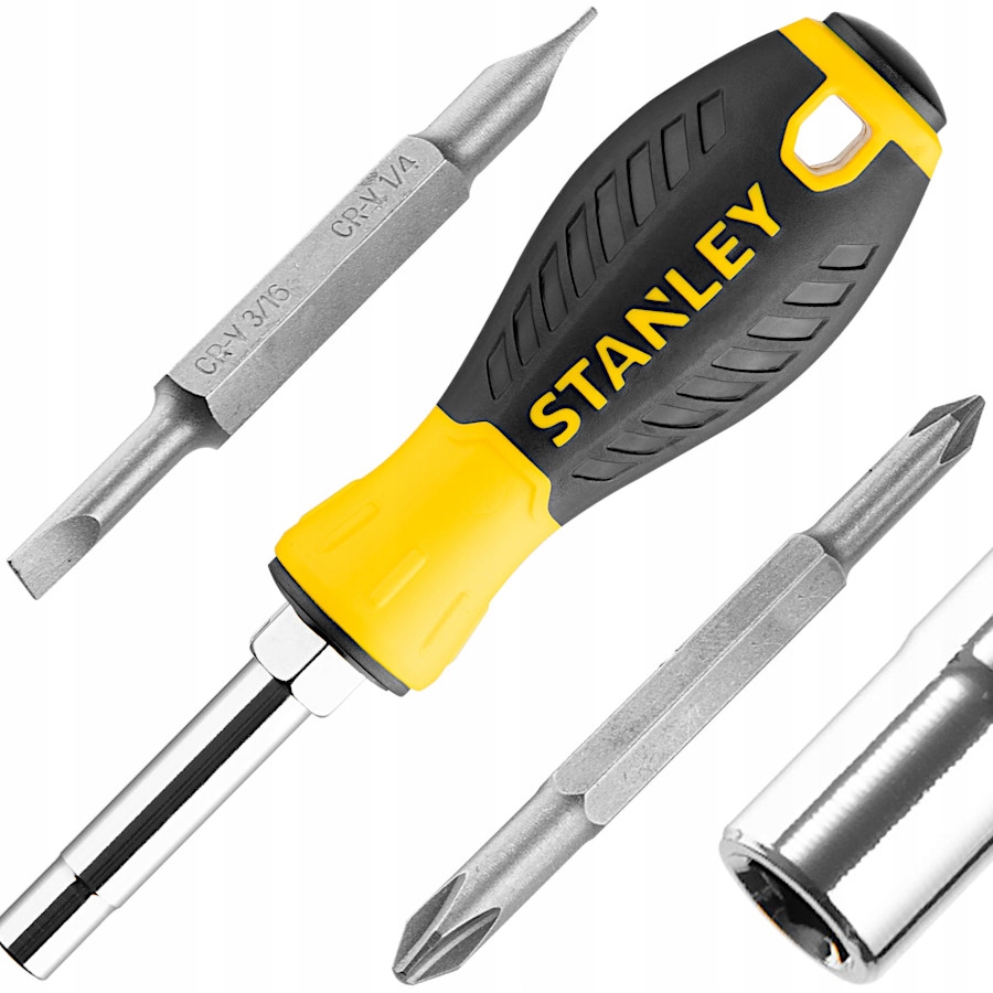 

Stanley Wkrętak śrubokręt 6w1 bit ph płaski 68-012