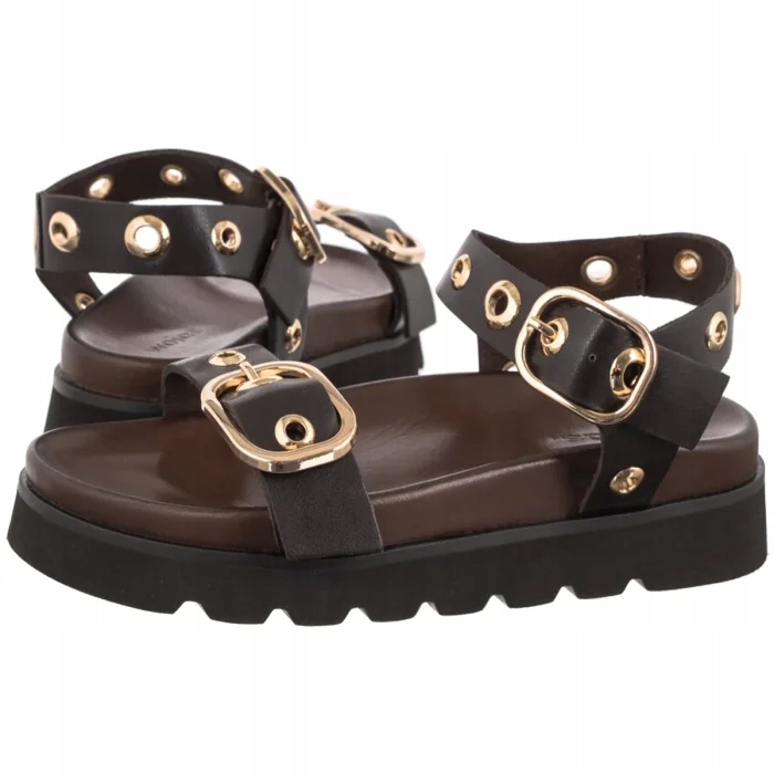 Dámské letní sandály Wojas Hnědé 76263-52 Brown