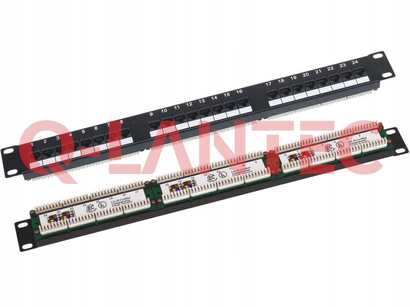 Patch Panel 1U/19 Utp Kat 6 PK-U6-1 24x Rack Lsa