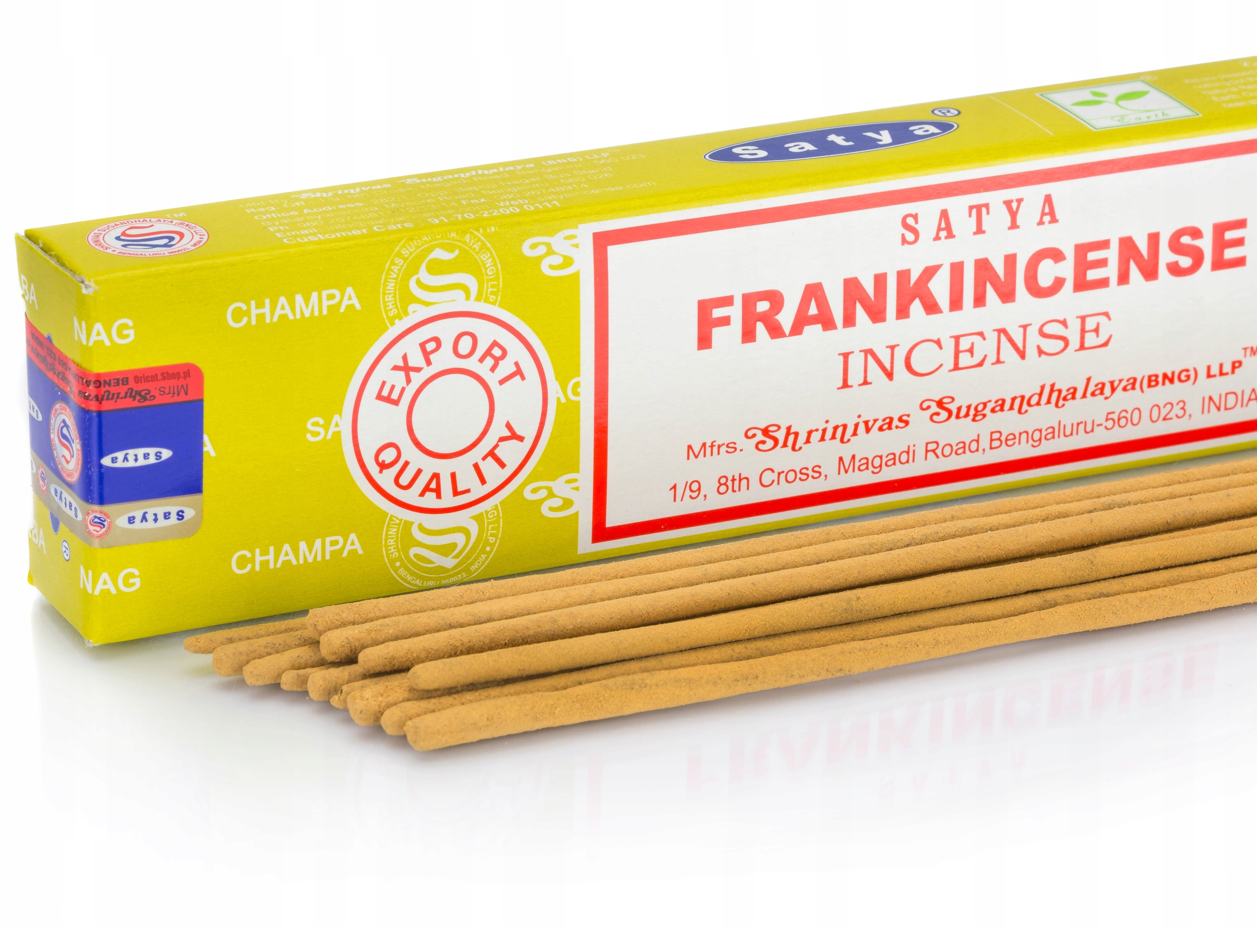 NAG CHAMPA kadzidełka PYŁKOWE SATYA 15g Frank