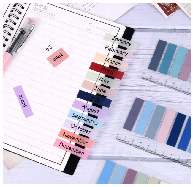 1380 ZAKŁADKI KARTECZKI SAMOPRZYLEPNE KOLOROWE DO STRON ZESZYTU DOKUMENTÓW Kod producenta ZAKŁADKI KARTECZKI SAMOPRZYLEPNE KOLOROWE