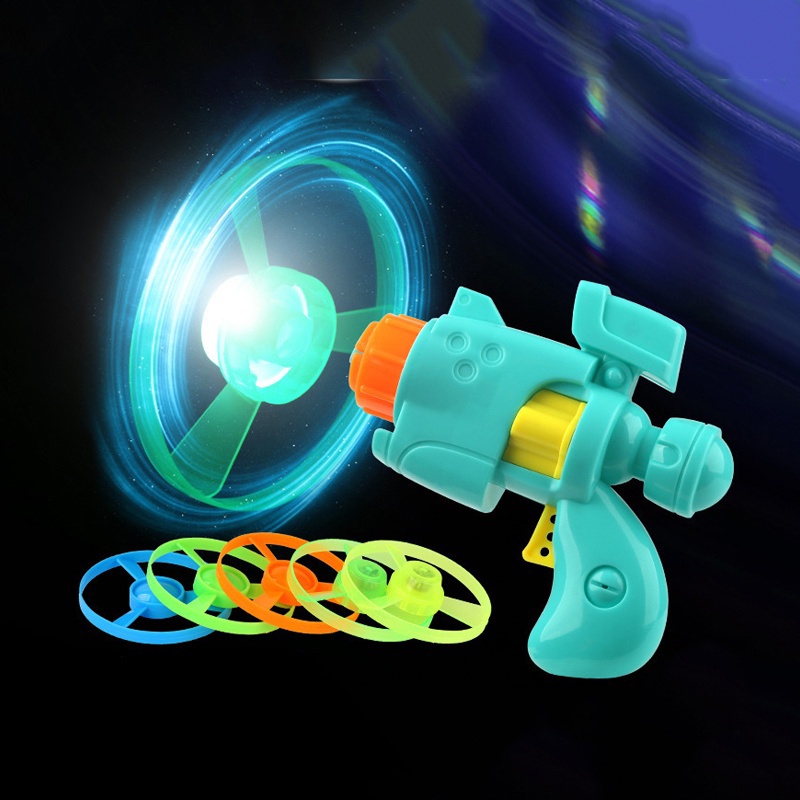 PISTOLET 4 LED świecące WIATRACZKI LATAJĄCE DYSKI Kod producenta NT4830