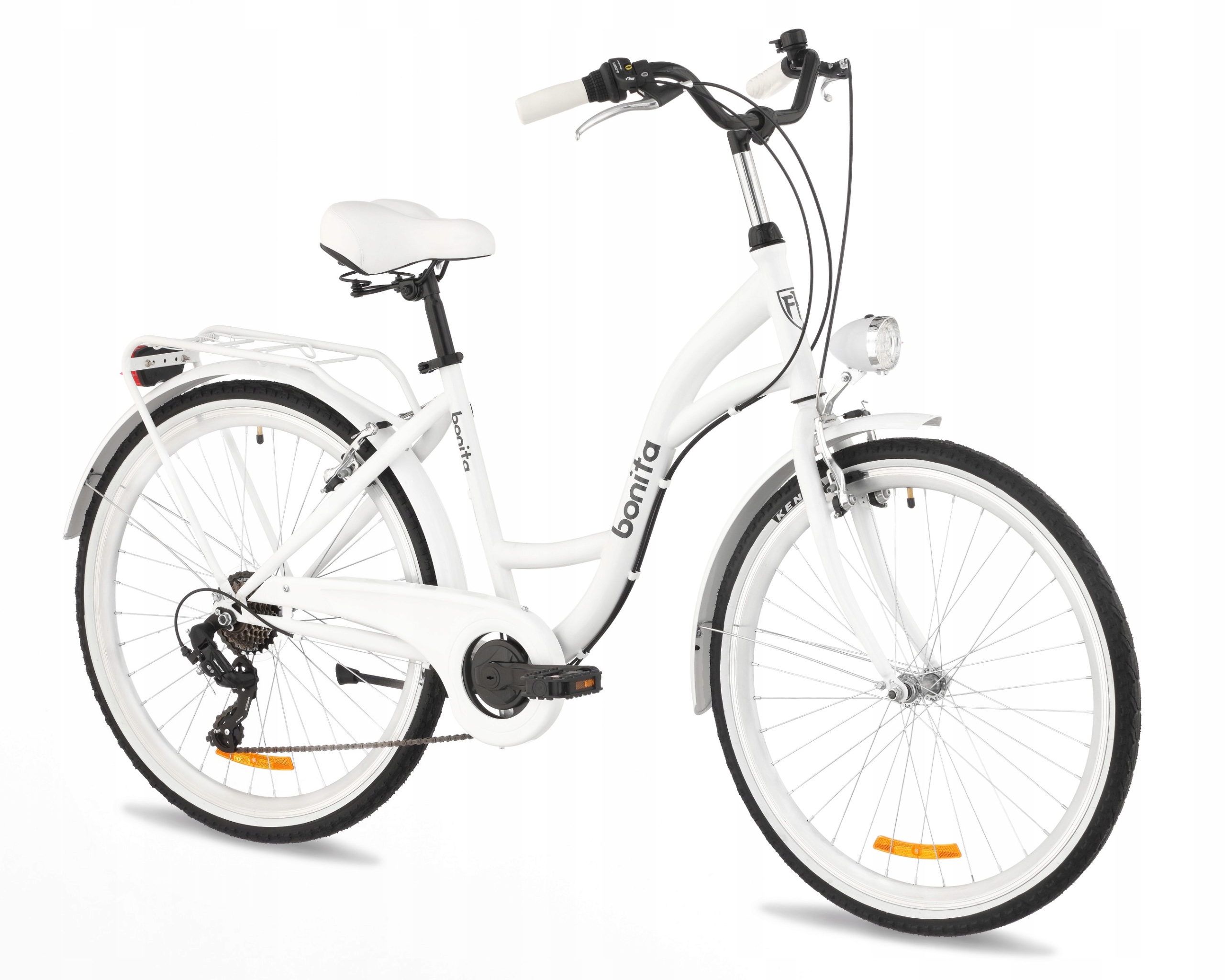 Damski Rower Miejski 26 Cali 7 Bieg Lekka Damka Shimano Orlando Kosz