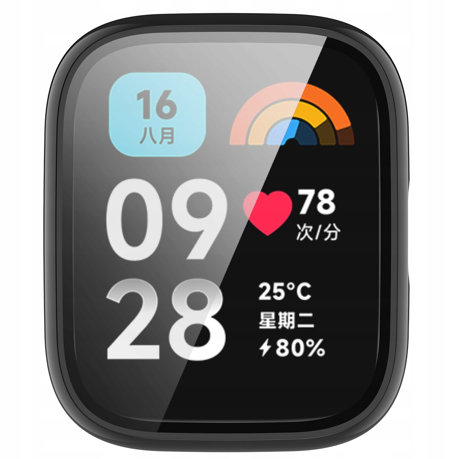 ETUI OCHRONNE + SZKŁO HARTOWANE 2W1 DO XIAOMI REDMI WATCH 3 ACTIVE Marka Inna