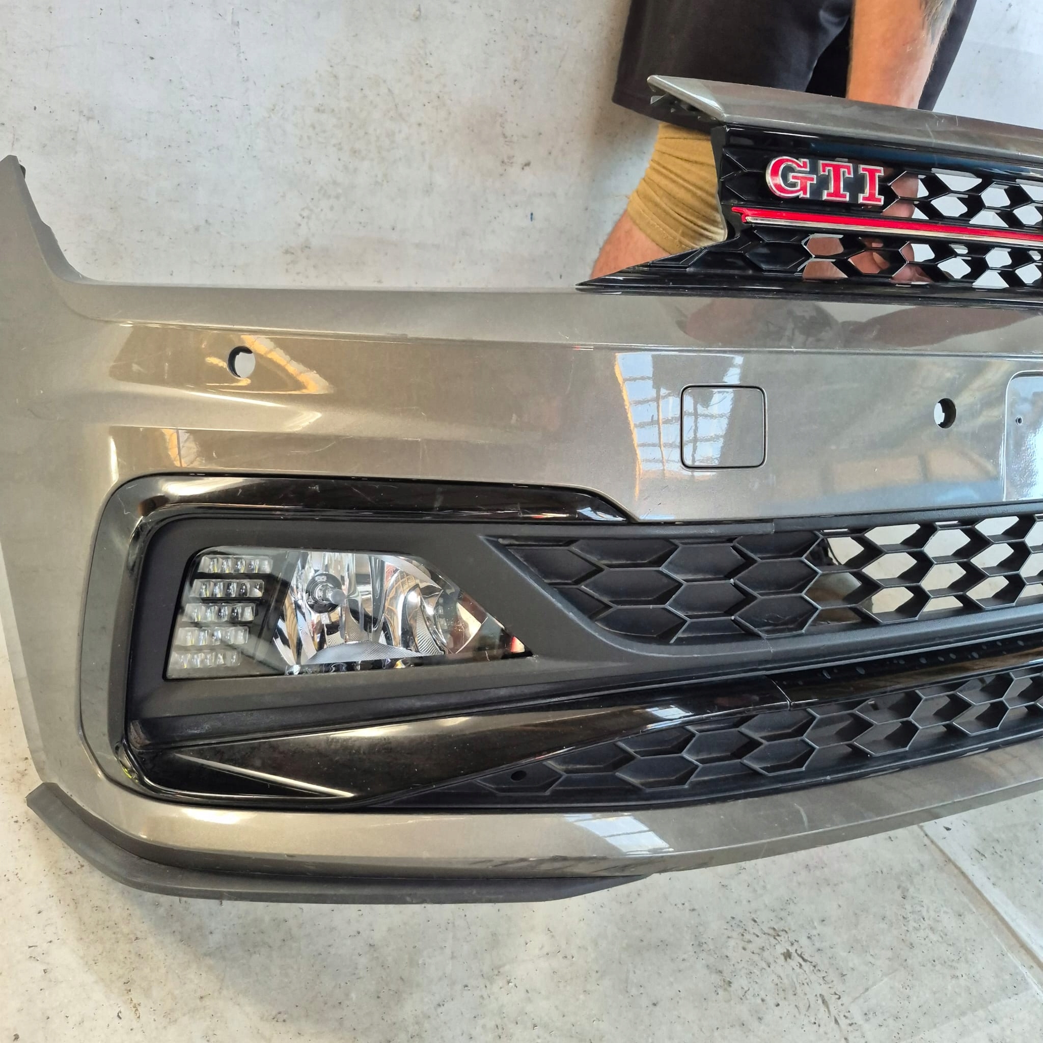 VW POLO 2G GTI 17- bumper front front 4XPDC 2G0807221J