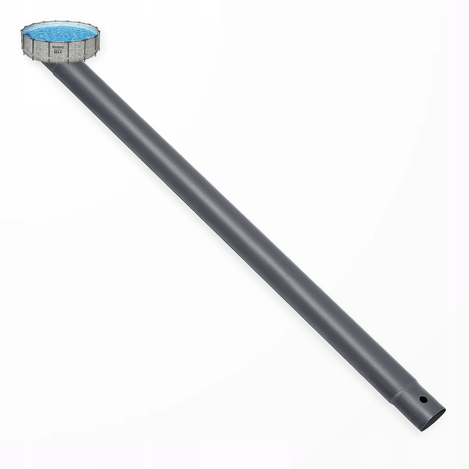 Rurka pozioma szara Bestway 561EK Steel Pro Max do basenu stelażowego nowa
