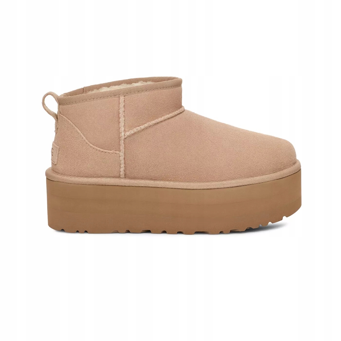 Dámské boty Ugg Classic Ultra Mini Platform 1135092-SAN béžové semišové 39