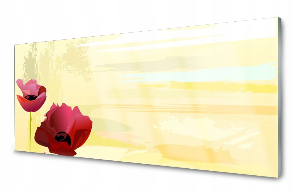 

Panel szklany do kuchni Dekor Kwiaty 125x50