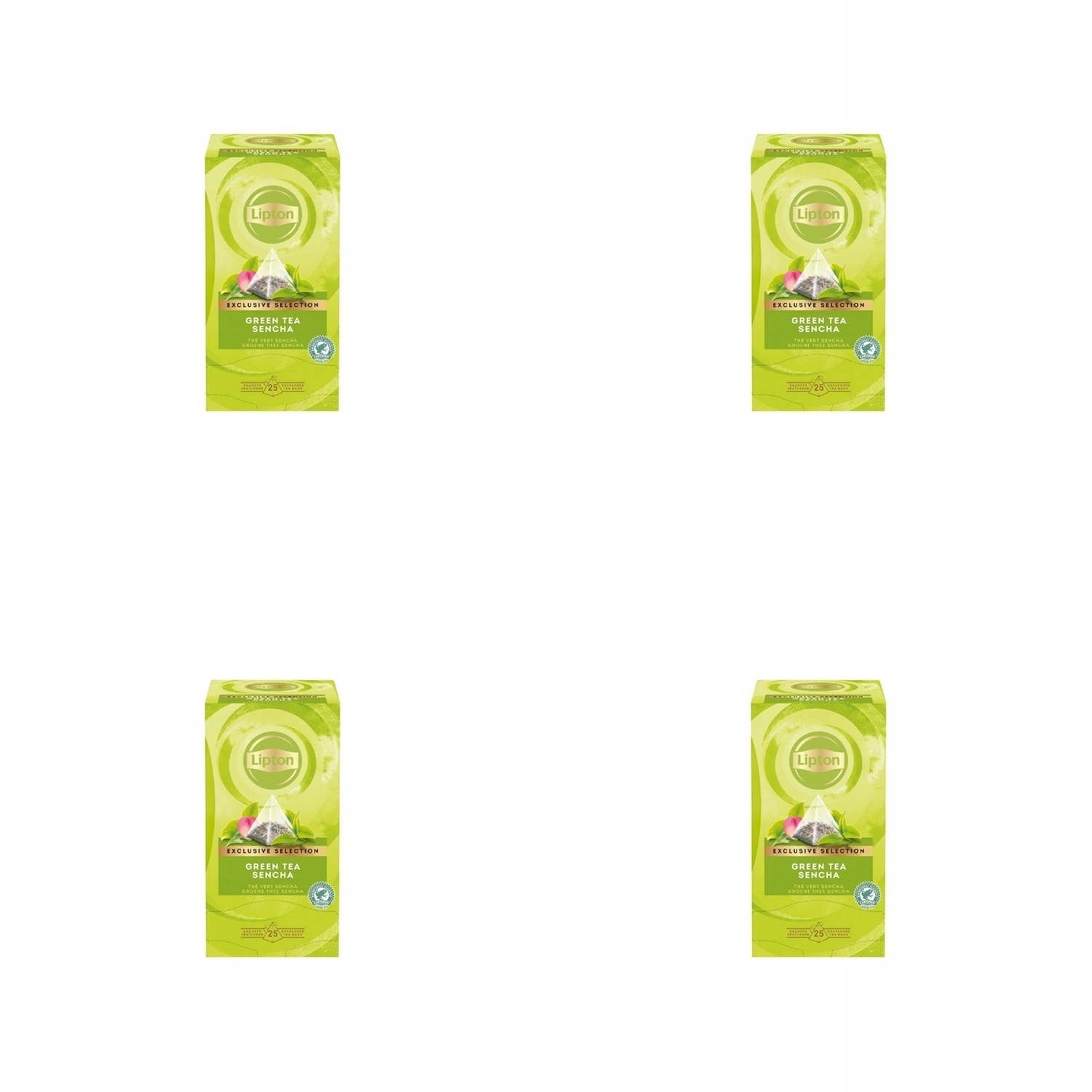 4x 45g Lipton piramida green tea sencha 25 kopert Karton