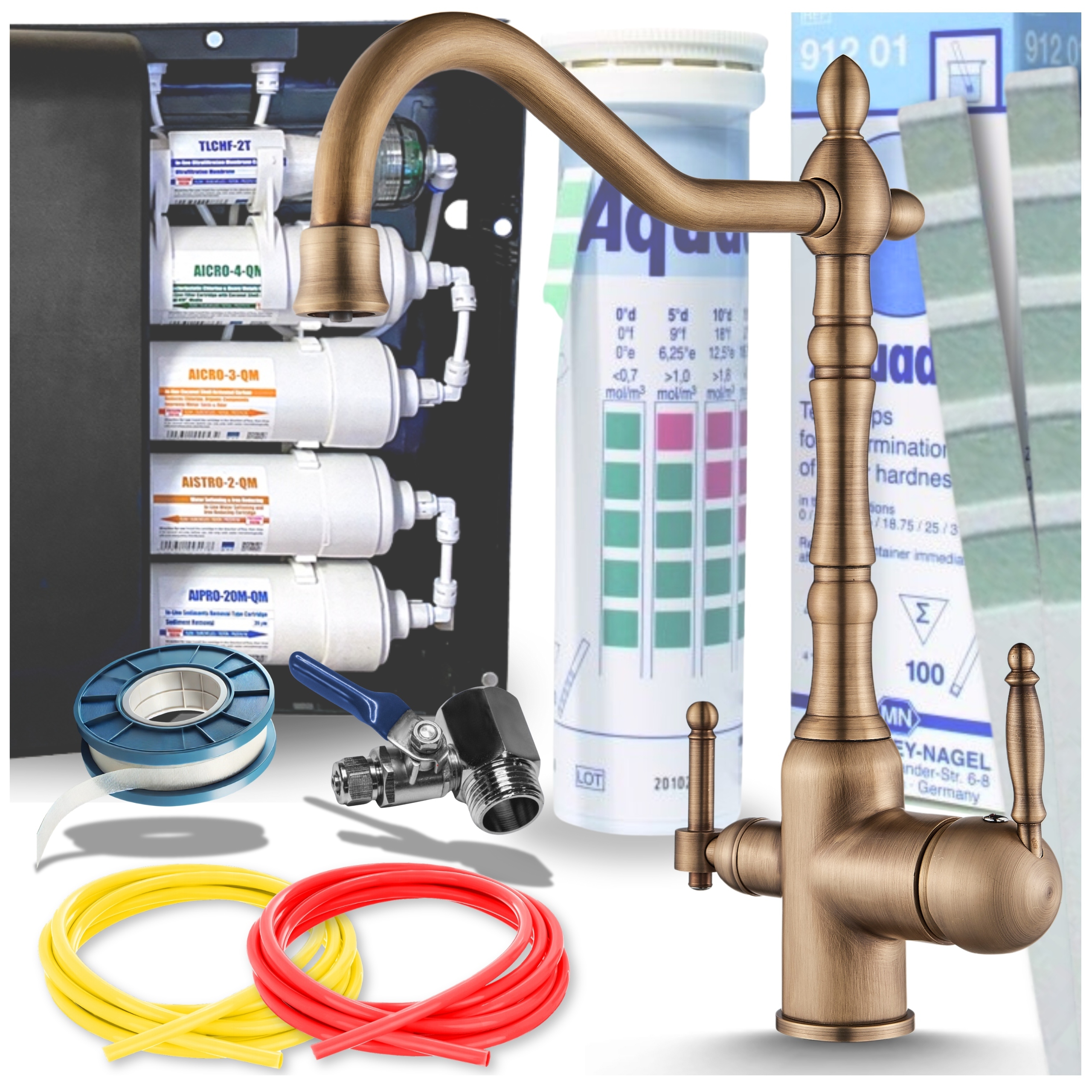 Filtr na vodu Kuchyňský podskříňový pod Dřez Kuchyňská baterie Atest Set