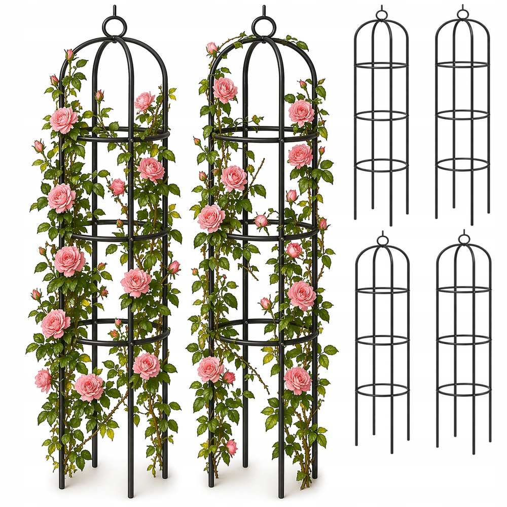 6 x Zvon Oblouk Podpěra Na Růže 200 CM Pergola Stojan