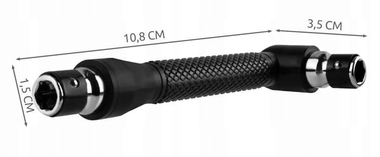 Przedłużka do bitów 1/4 kątowa wkrętak bit Kod producenta 90*