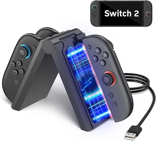 Ładowarka Stacja Ładująca Do Switch 2 N-s 2 J-con Usb-c