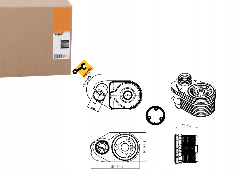 CHŁODNICA OLEJU FIAT DUCATO 2,3D 14- NRF