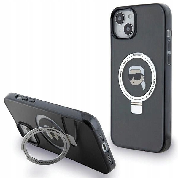 Karl Lagerfeld Etui Ring Stand Do Iphone 15 14 13 6.1 Do Magsafe Karl Head