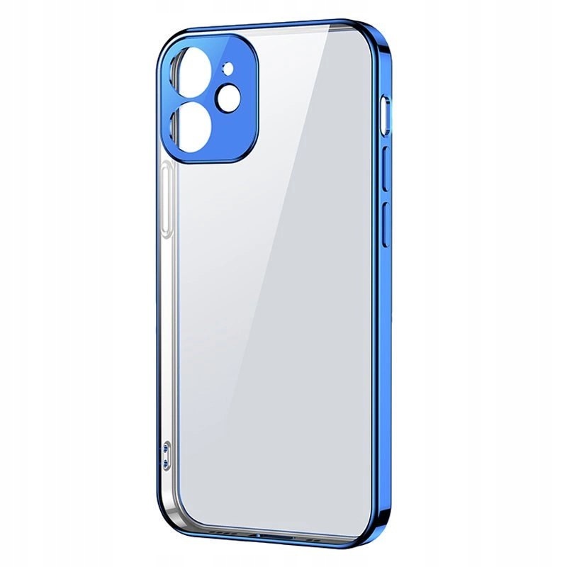 Joyroom New Beauty Series ultra cienkie przezroczyste etui z metaliczną ram