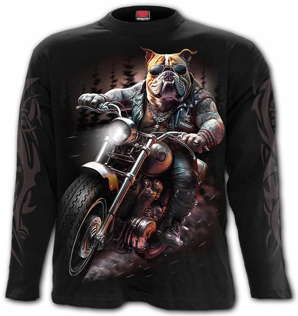 Top Dog tričko s dlouhým rukávem Spiral vel XL