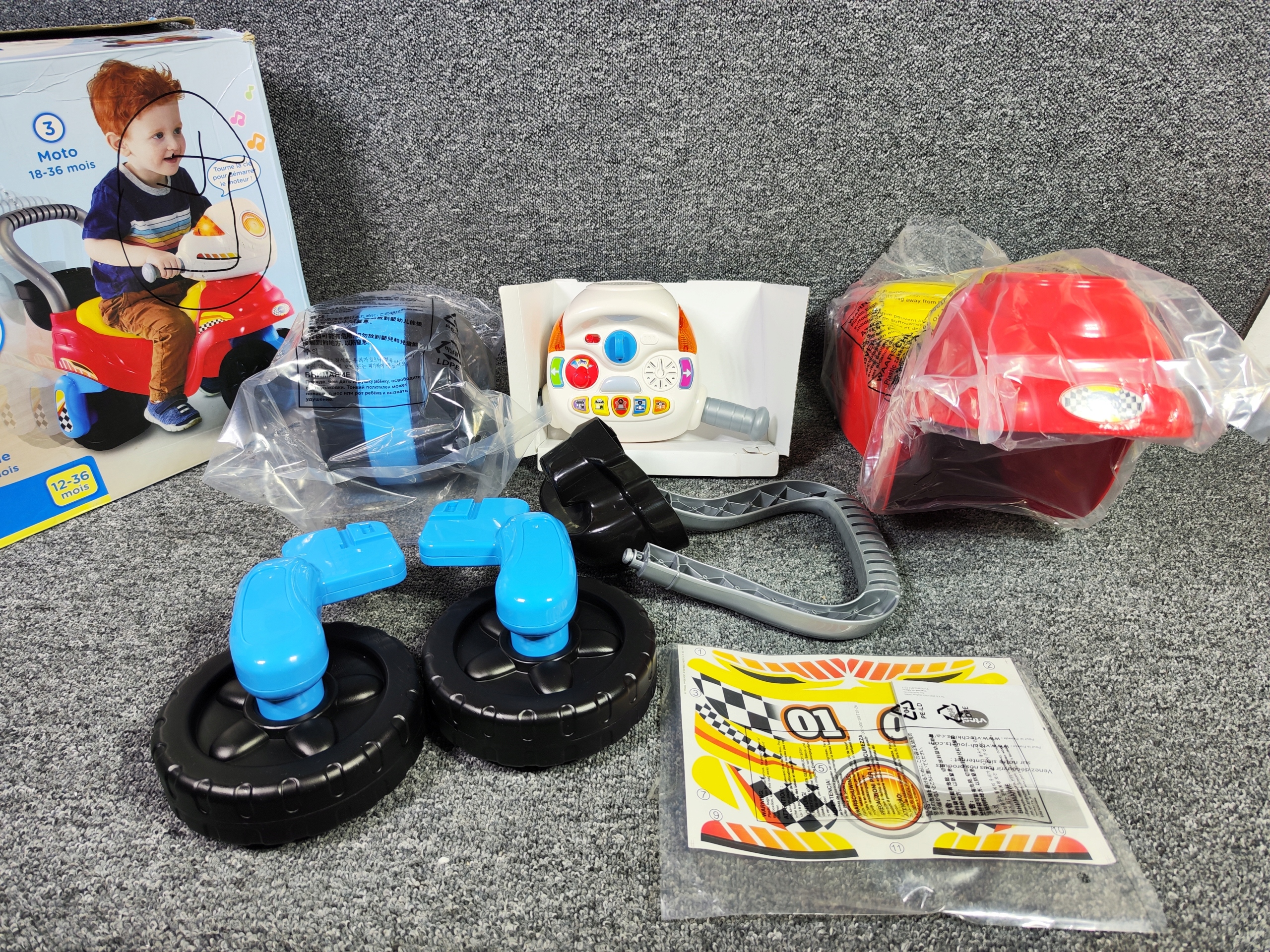 VTech Baby Trotti Moto 3w1 Jeździk Motocykl OUTLET JĘZYK FRANCUSKI Marka VTech