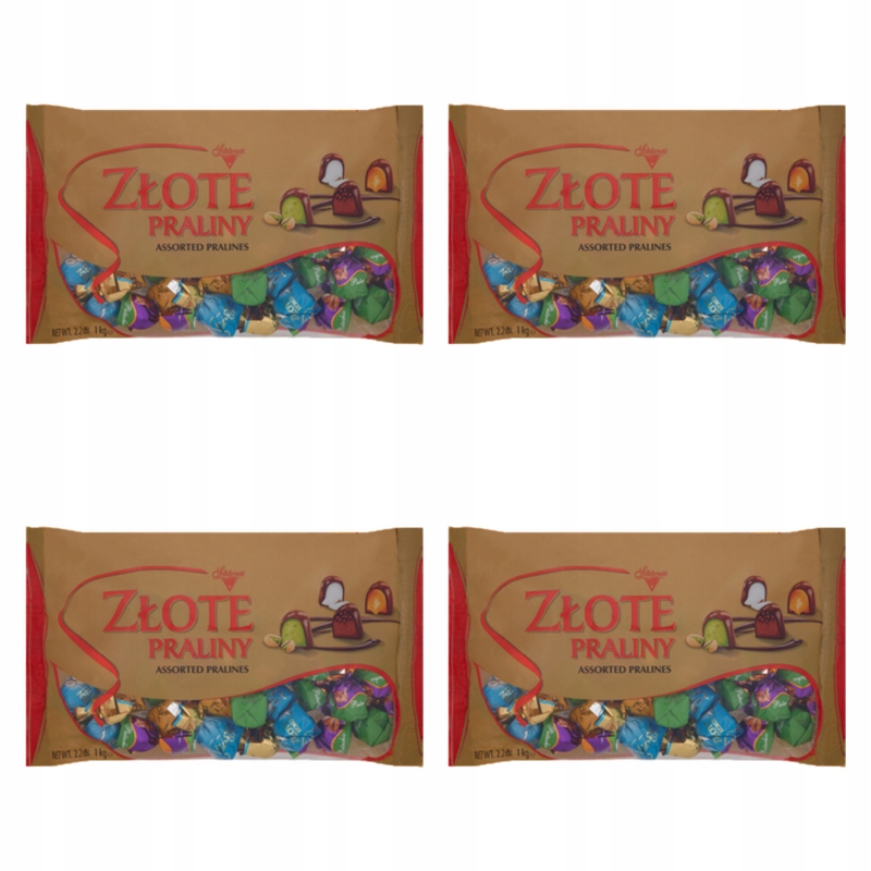 Solidarność Zlaté Pralinky Čokolády s krémy 1 kg X4