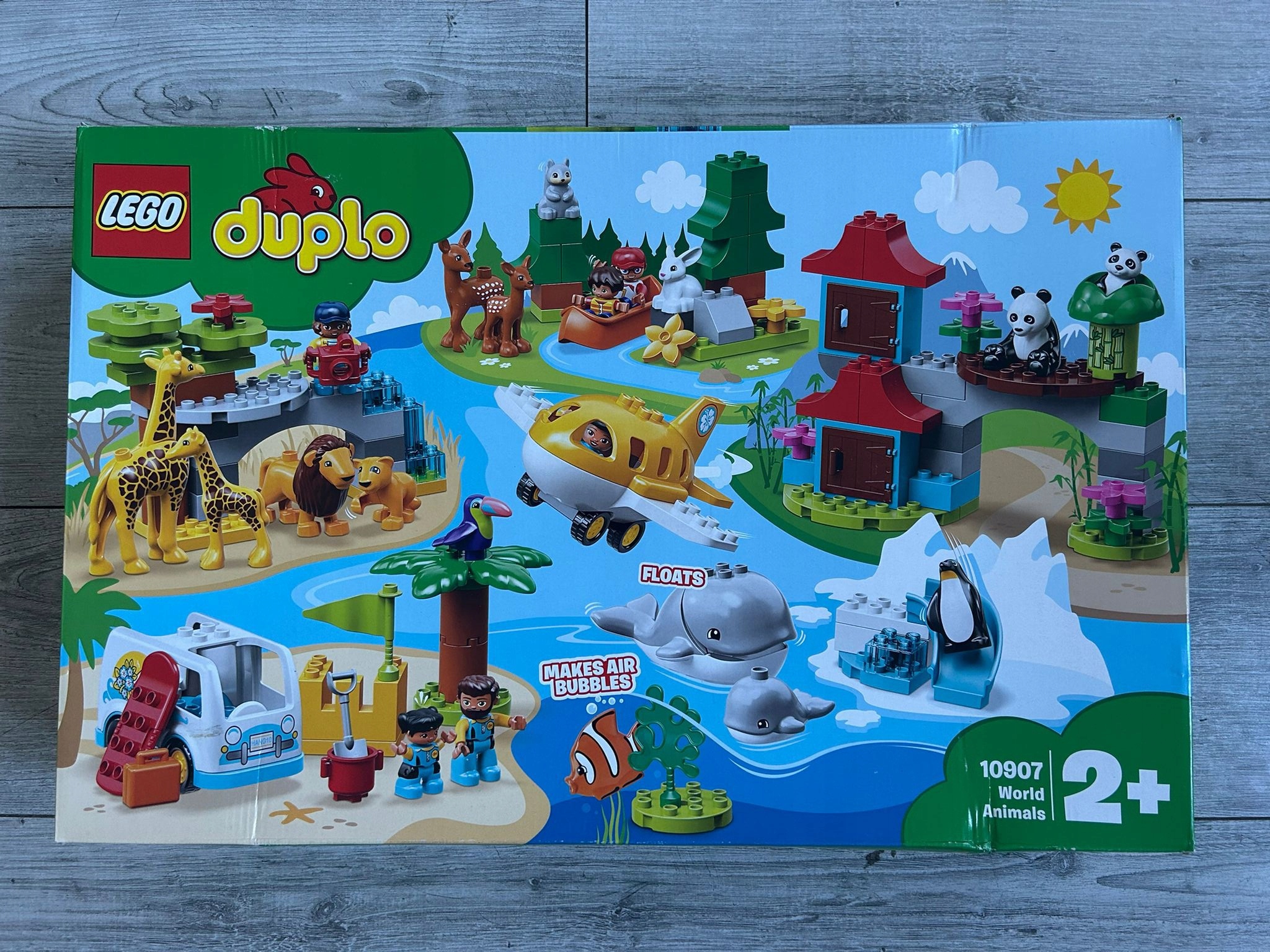 Klocki Lego Duplo Zwierzęta świata 121 elementów 1+ Nowe Czytaj Opis